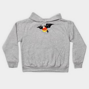 Candy Corn Bat Kids Hoodie